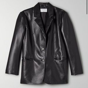 Aritzia Babaton Smith Leather Blazer